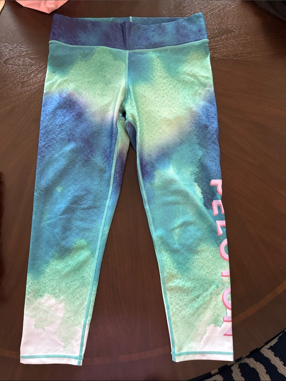 Peloton x Terez Watercolor Cropped Leggings